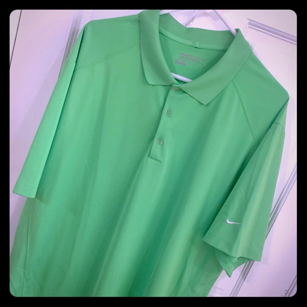 Nike Men’s Polo-Spring Green
